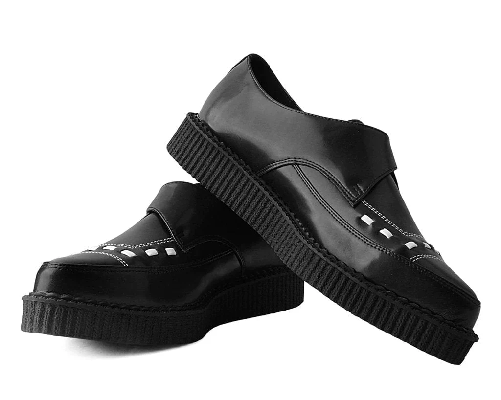 Black TUKskin™ Buckle Pointed Creeper - Image 3