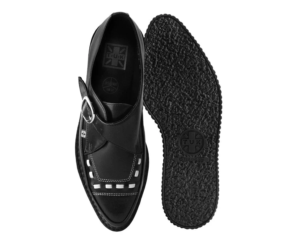 Black TUKskin™ Buckle Pointed Creeper - Image 4