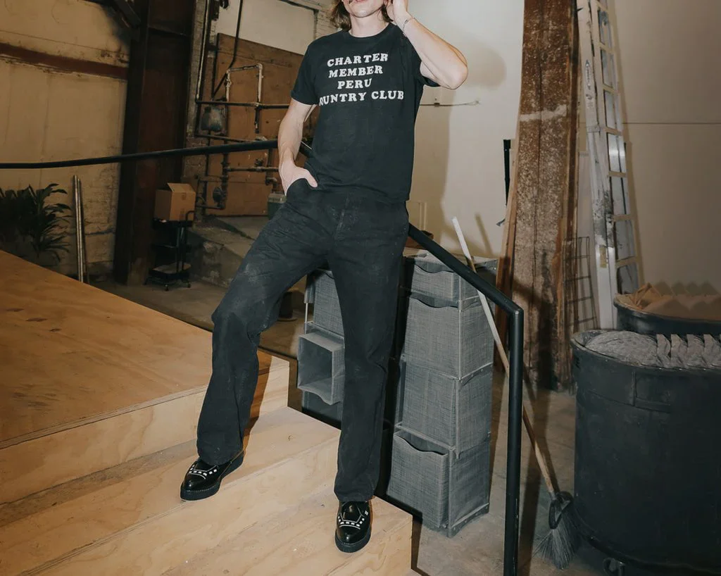 Black TUKskin™ Buckle Pointed Creeper - Image 7