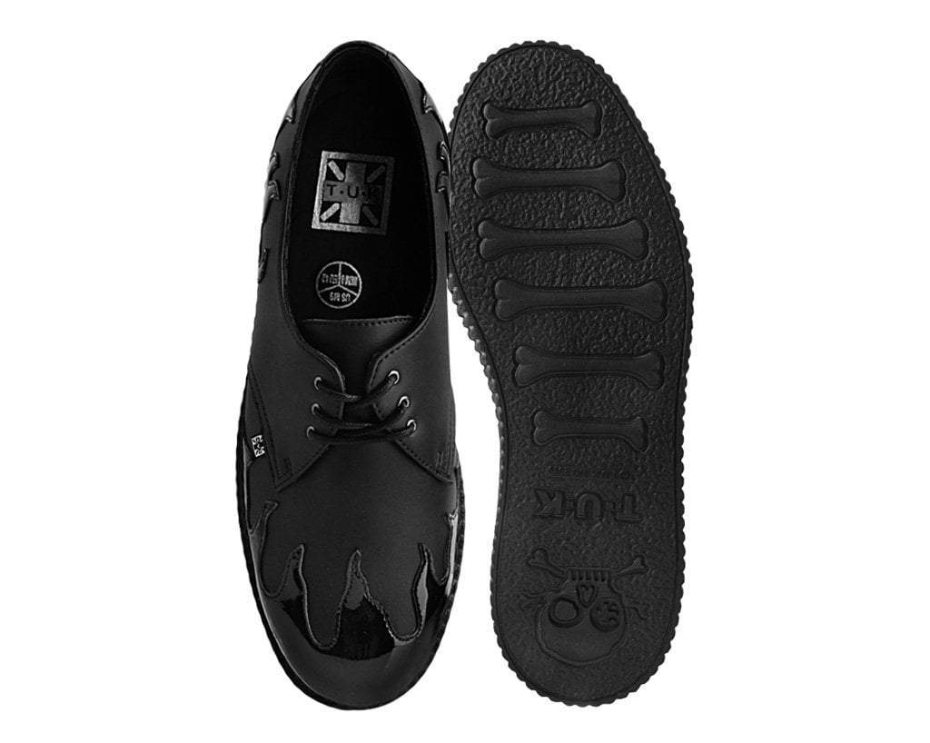 Black TUKskin™ & Patent Flame Creeper - Image 4