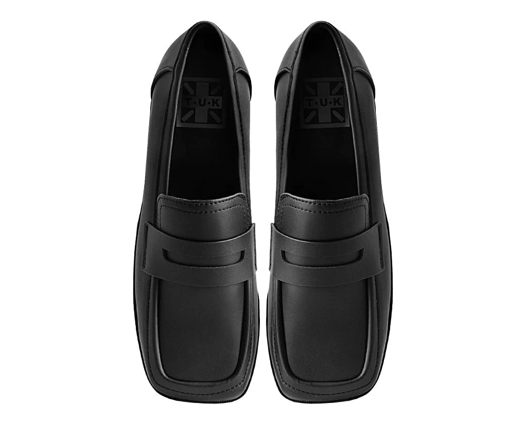 Black TUKskin™ Square Nosebleed Loafer - Image 4