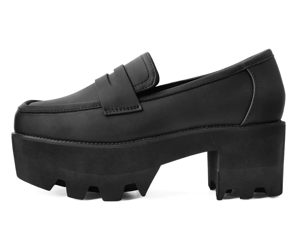Black TUKskin™ Square Nosebleed Loafer - Image 5
