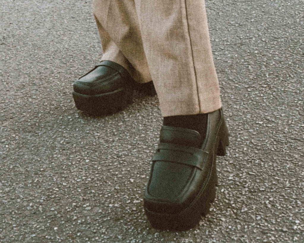 Black TUKskin™ Square Nosebleed Loafer - Image 6