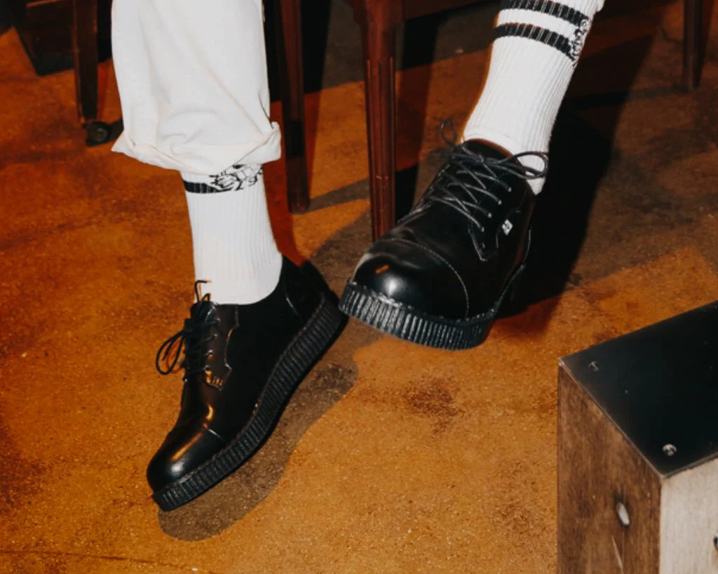 Black TUKskin™ Toe Cap Viva Low Creeper - Image 9
