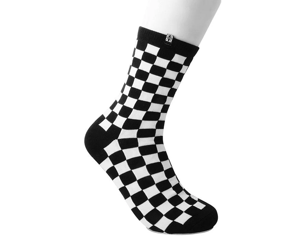 Black & White Checker T.U.K. Men’s Sock - Image 4