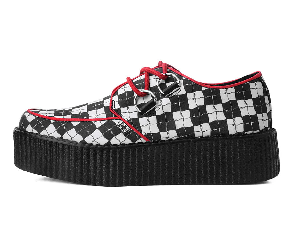 Black & White Checkered Barbwire Viva Mondo Creeper - Image 5