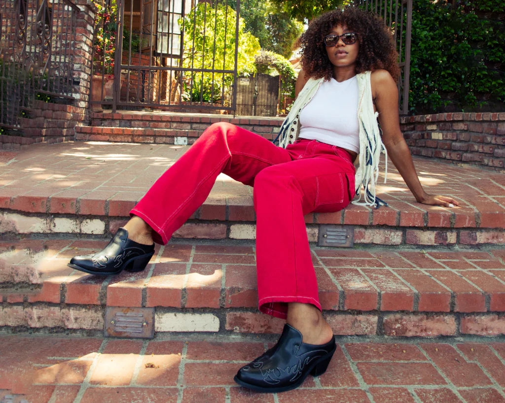 Black Flame Western Mule - Image 6