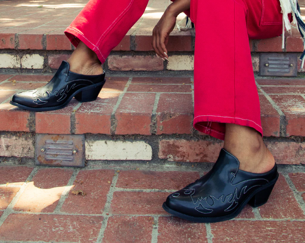 Black Flame Western Mule - Image 7