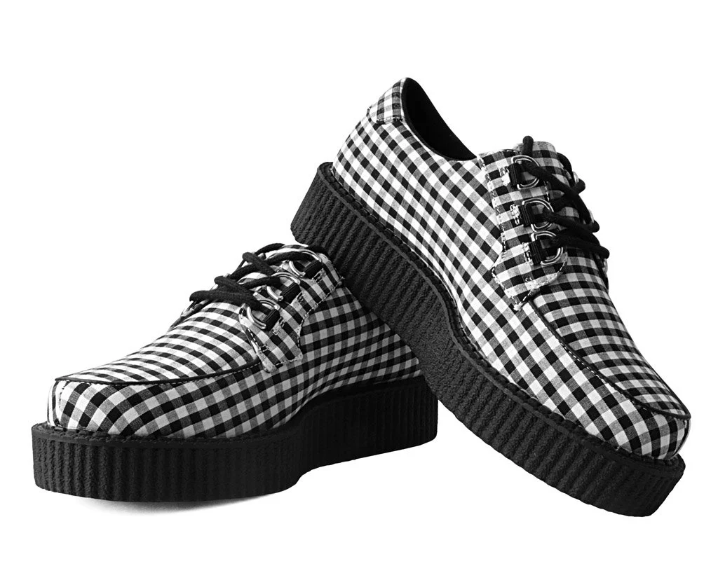 Black & White Gingham Anarchic 3-Ring Creeper - Image 3
