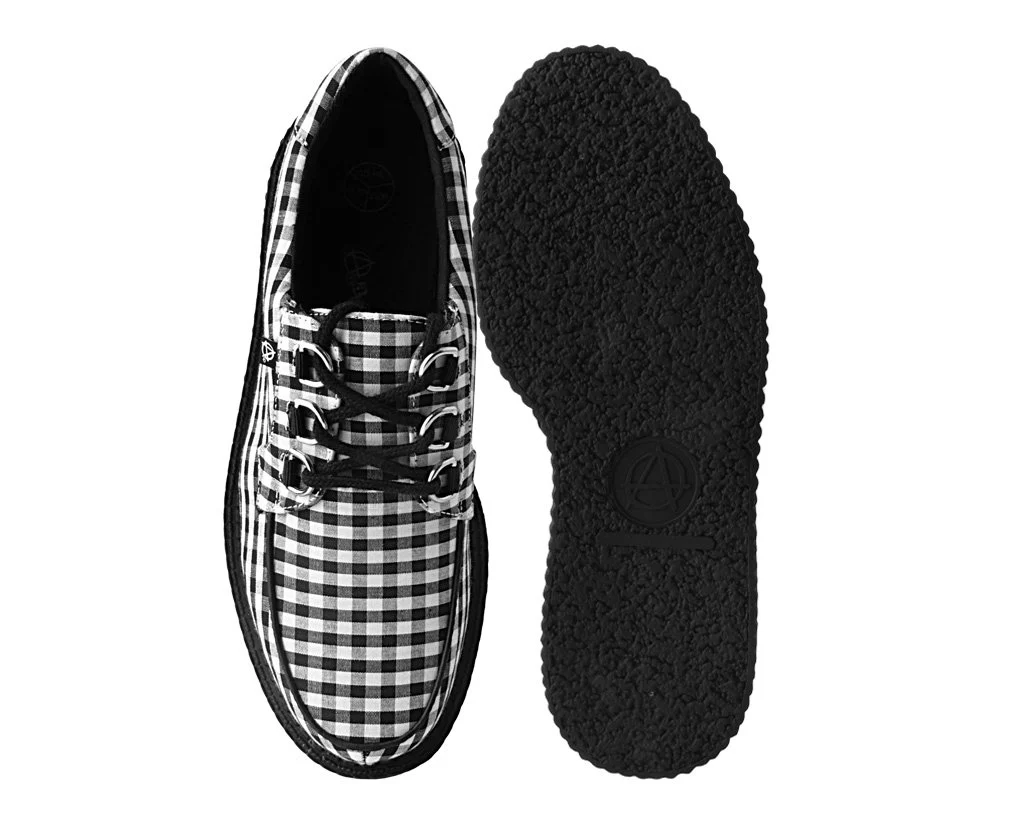 Black & White Gingham Anarchic 3-Ring Creeper - Image 4