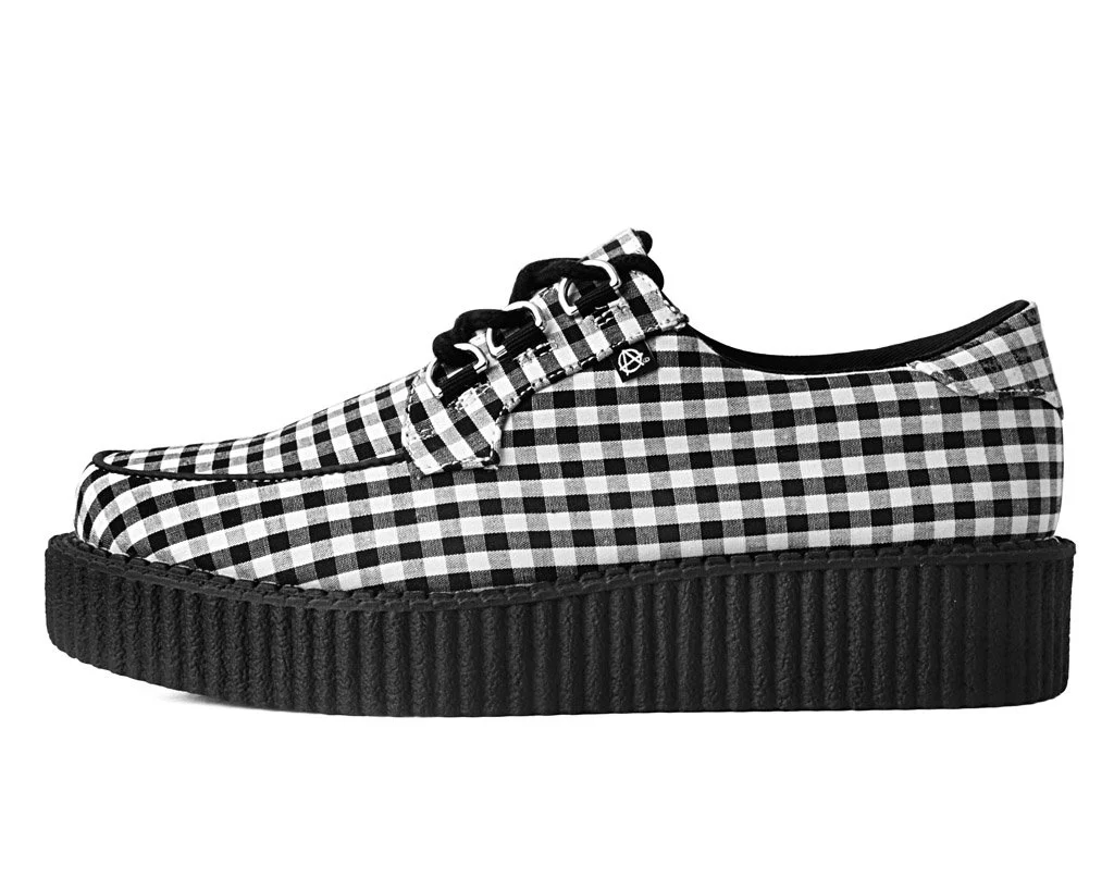 Black & White Gingham Anarchic 3-Ring Creeper - Image 5