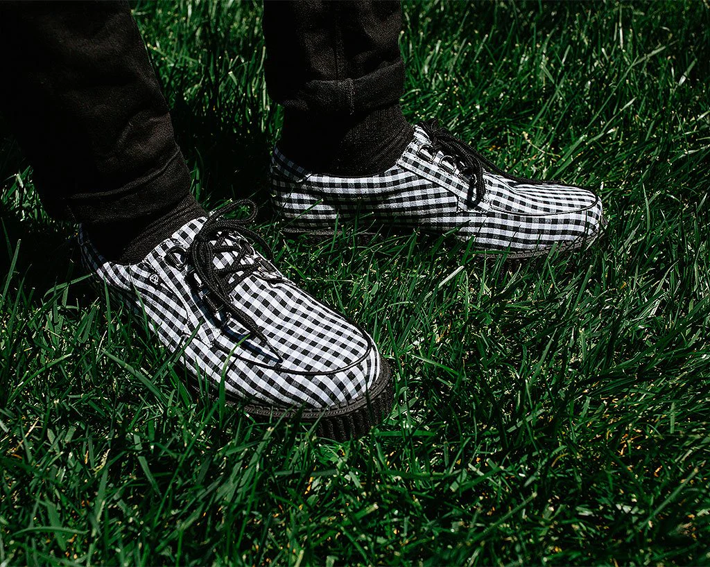 Black & White Gingham Anarchic 3-Ring Creeper - Image 7
