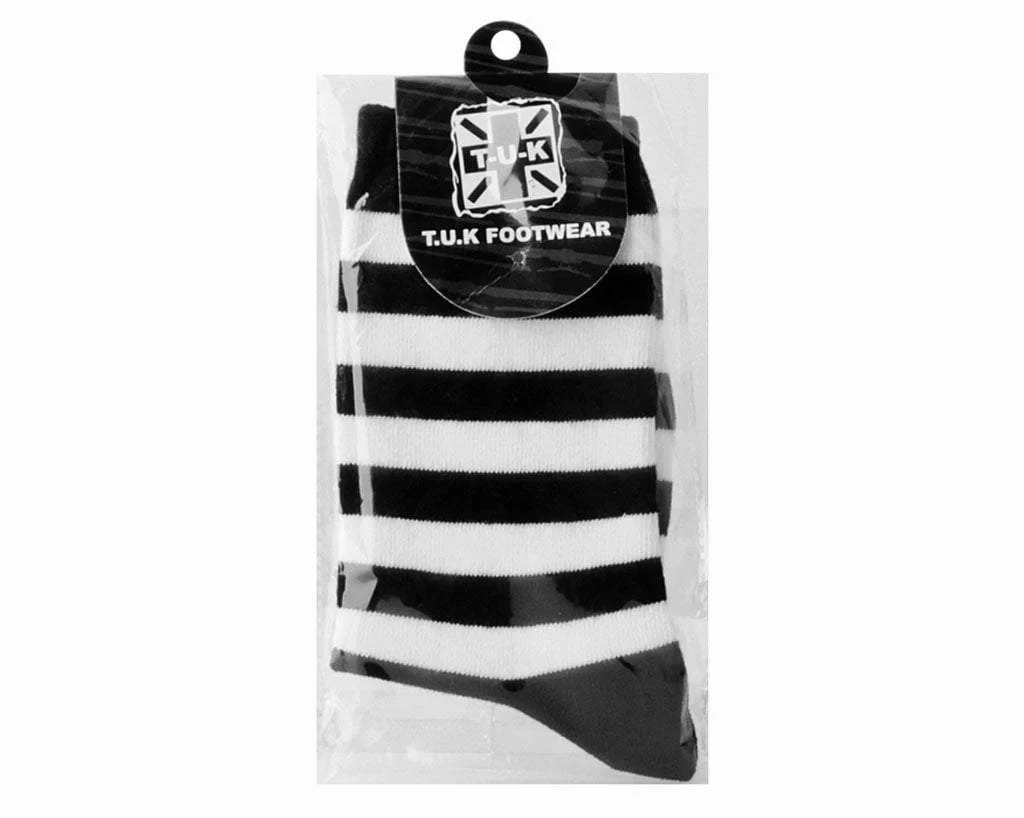 Black & White Stripe T.U.K. Women’s Sock - Image 2