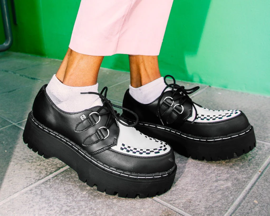 Black & White TUKskin™ Interlace Double Decker Creeper - Image 7