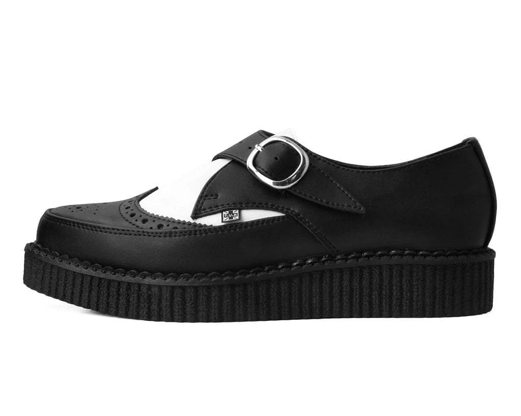 Black & White TUKskin™ Wing Buckle Pointed Creeper - Image 5