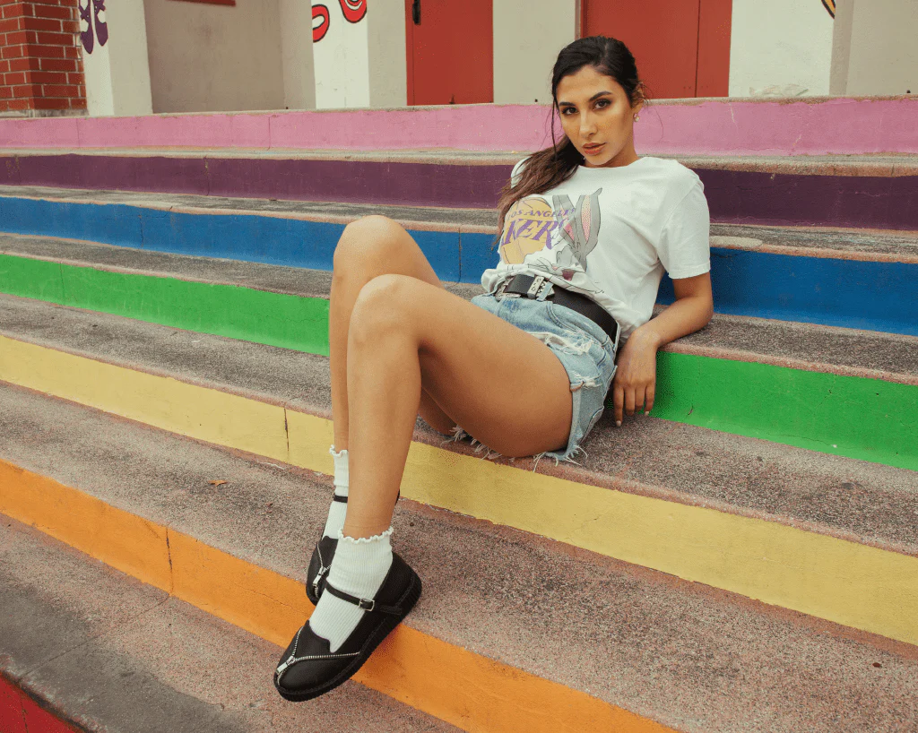 Black Zipper Viva Low Mary Jane - Image 6