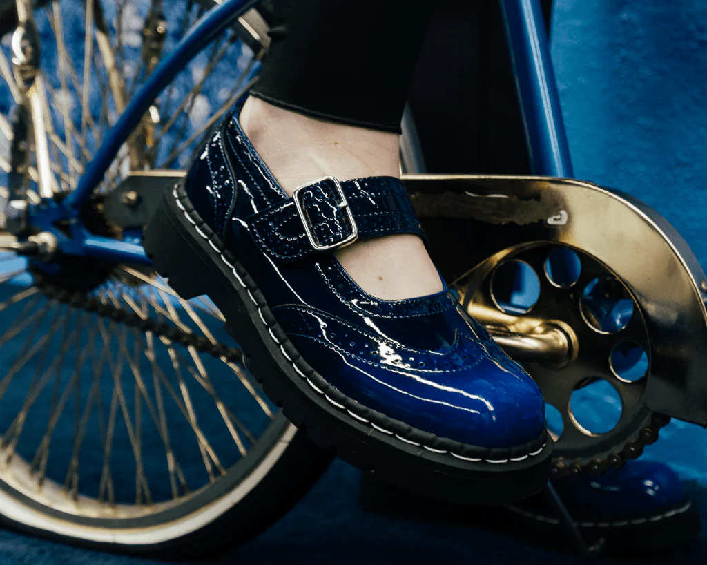 Blue Gradient Brogue Mary Jane - Image 2