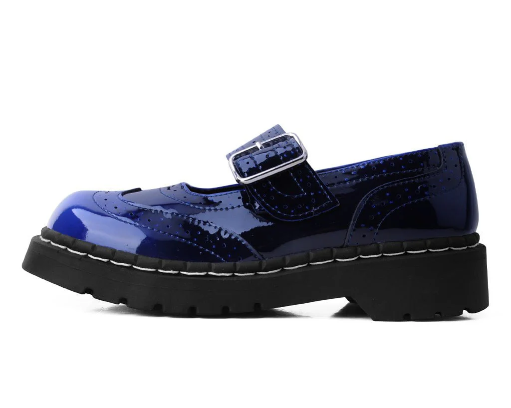 Blue Gradient Brogue Mary Jane - Image 5