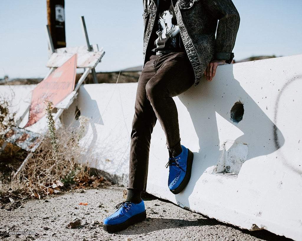 Blue Suede Viva Mondo Creeper - Image 8