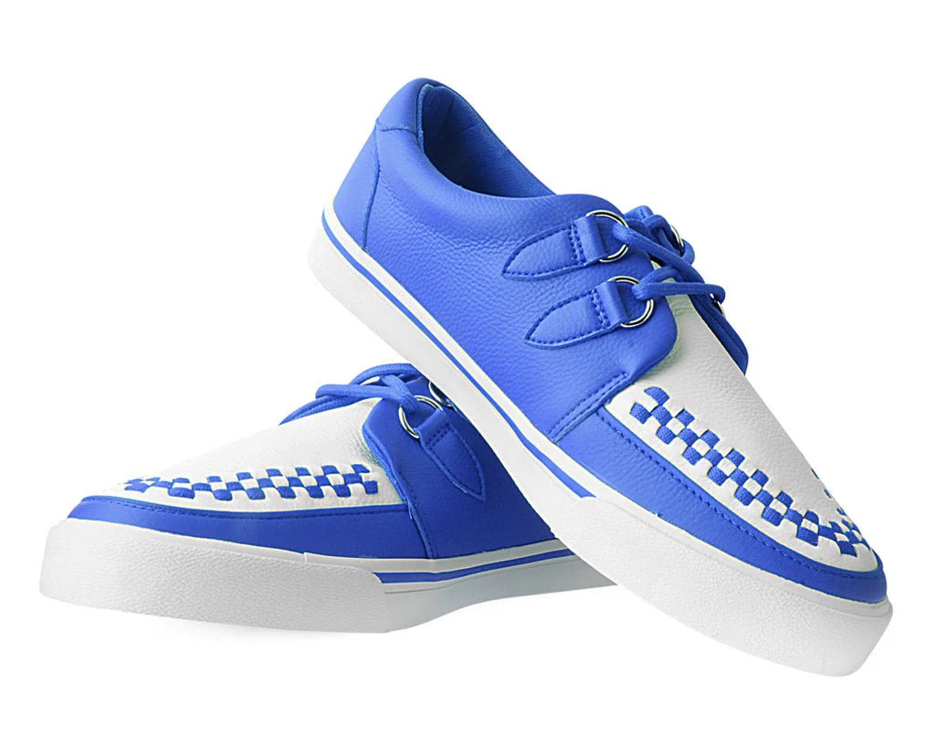 Blue & White 2-Ring Creeper Sneaker - Image 3