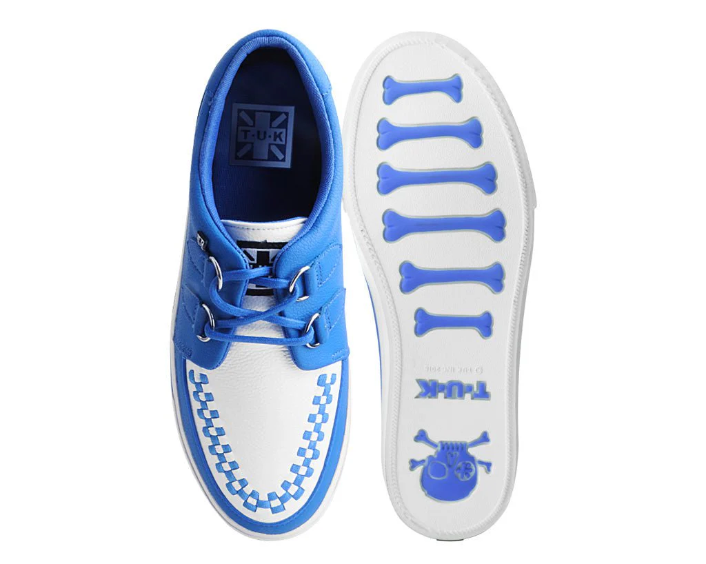 Blue & White 2-Ring Creeper Sneaker - Image 4