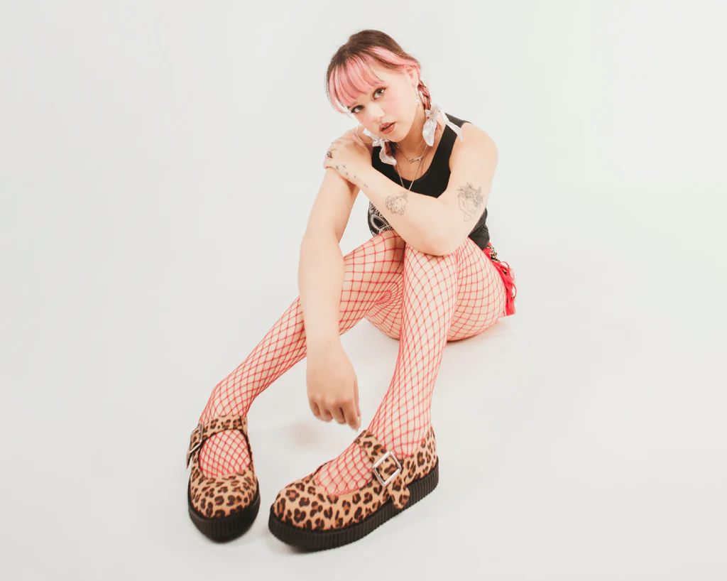Brown Leopard Faux Suede Viva Low Mary Jane - Image 6