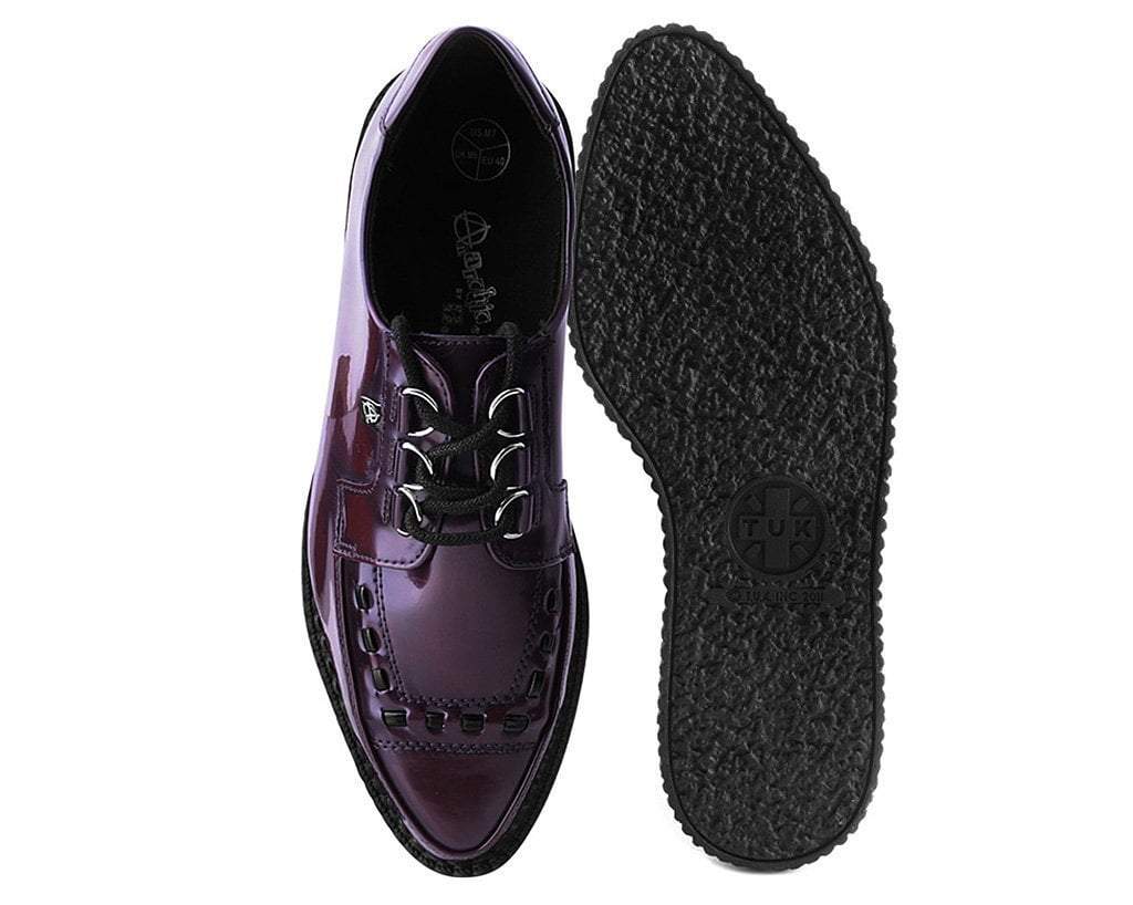 Burgundy Rub Off Pointed Anarchic Creeper - Image 4