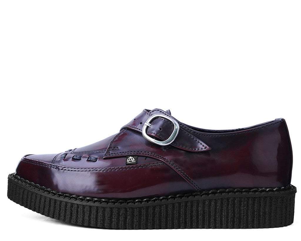 Burgundy Rub Off Pointed Buckle Anarchic Creeper - Image 4