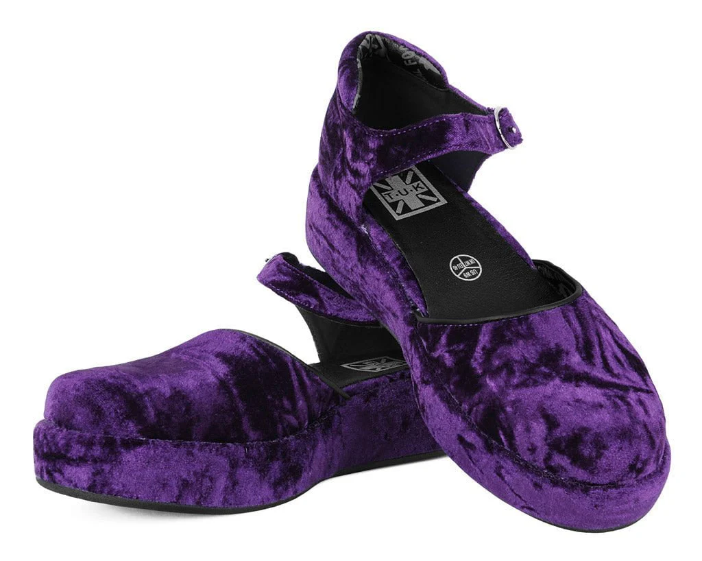 Purple Velvet Wrapped Mary Jane - Image 3