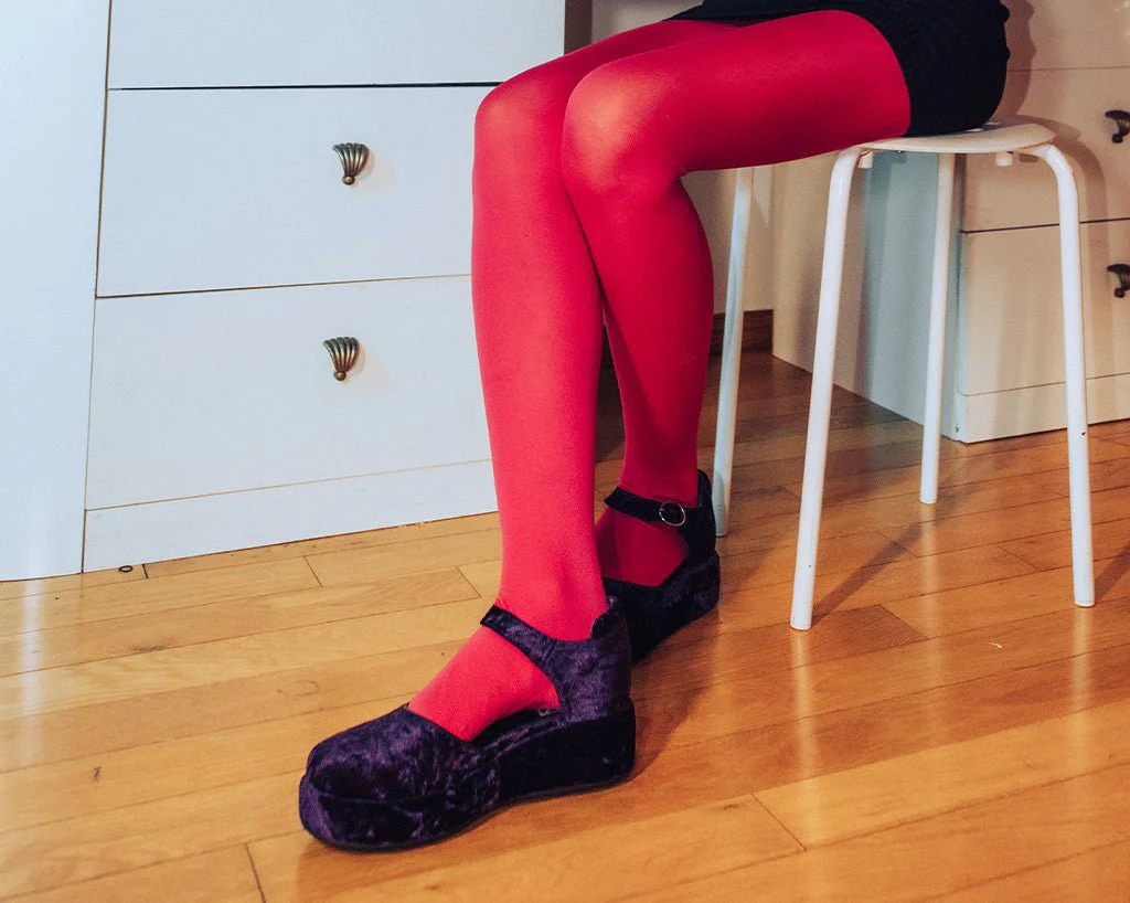 Purple Velvet Wrapped Mary Jane - Image 6