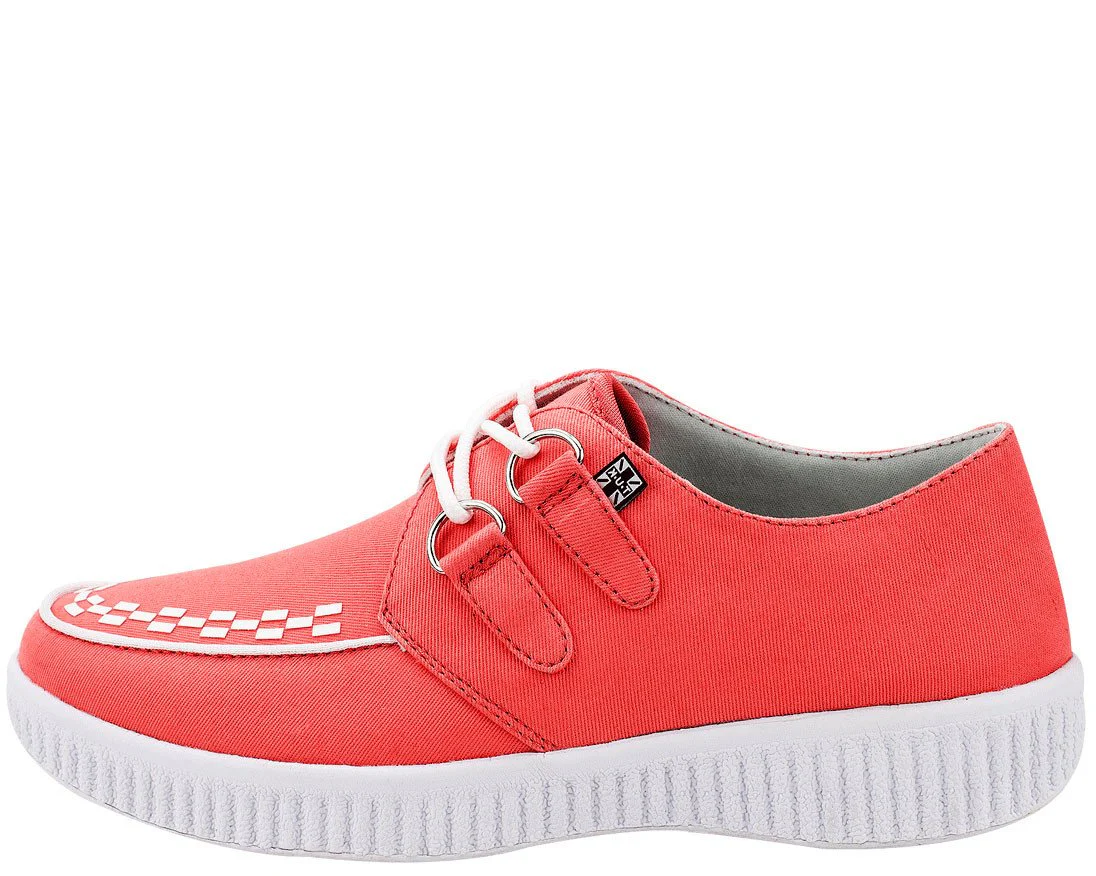Coral Twill T.U.K. VIVA Creepers - *FINAL SALE/NON-RETURNABLE - Image 4