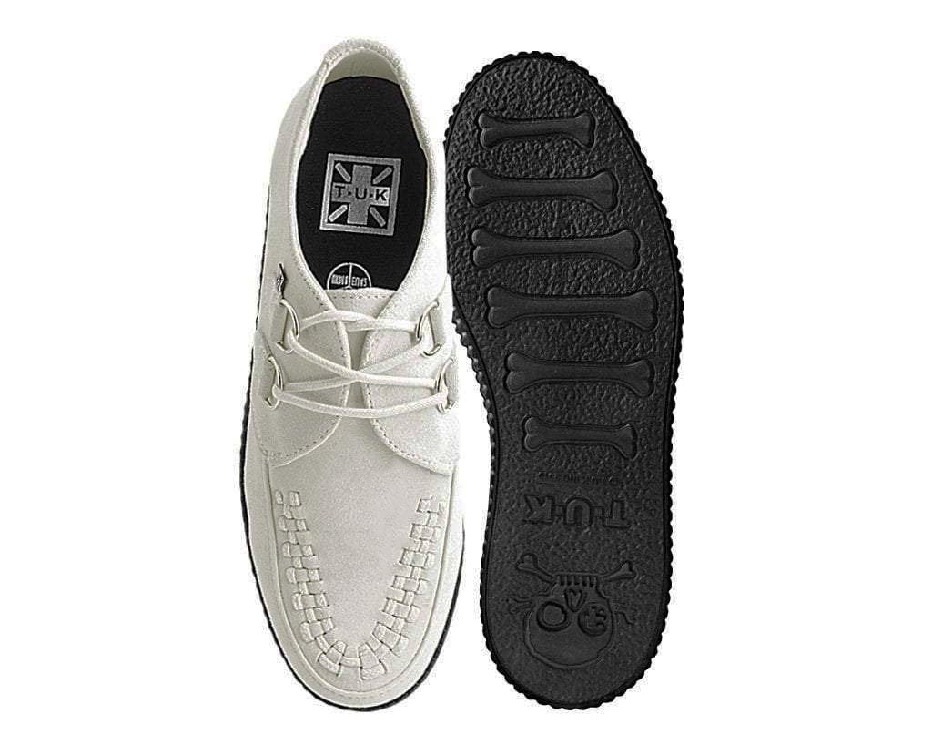Cream Suede Viva Low D-Ring Interlace Creeper - Image 4