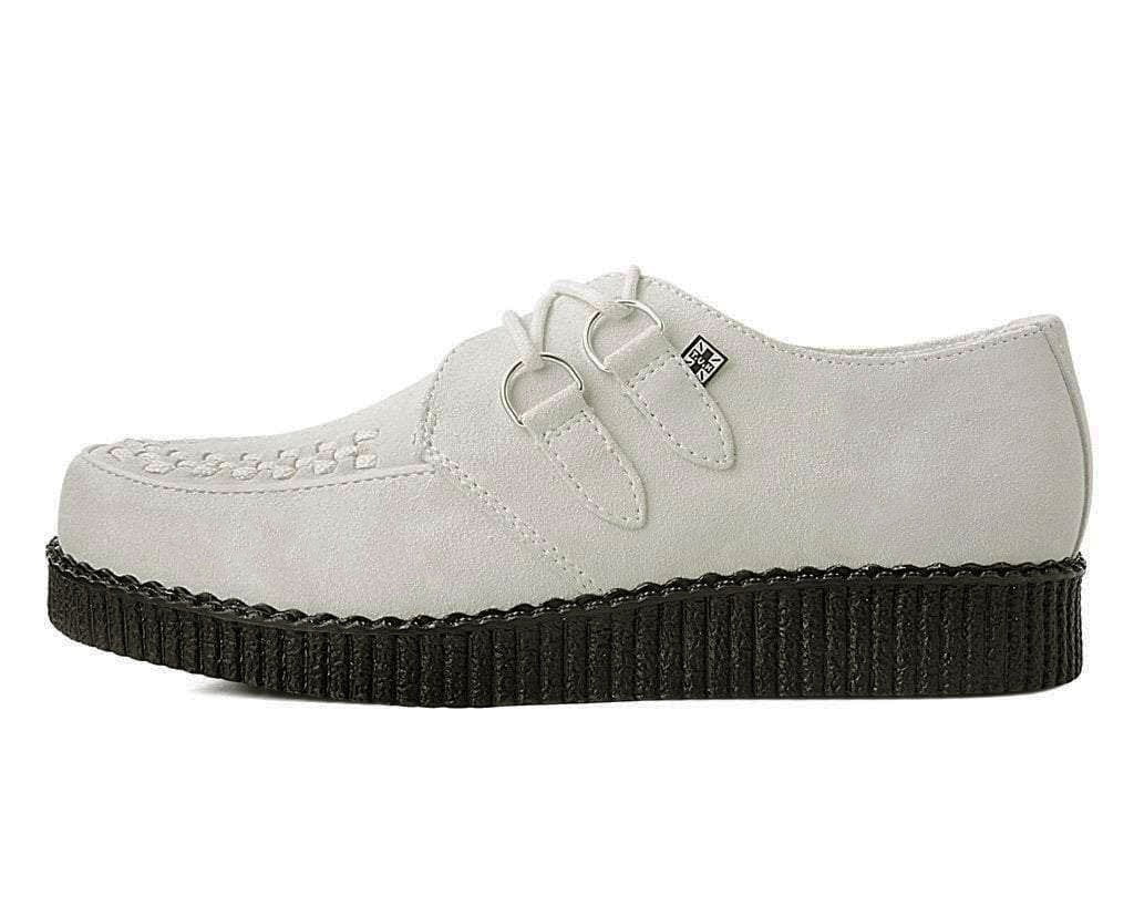 Cream Suede Viva Low D-Ring Interlace Creeper - Image 5