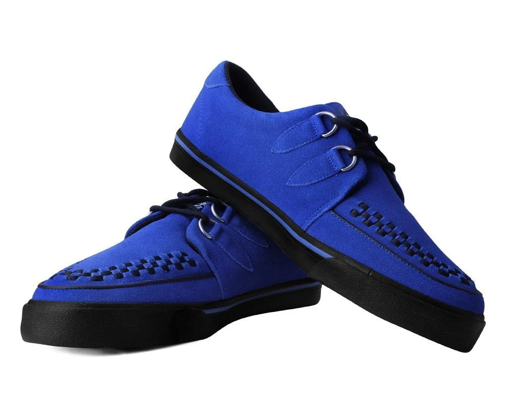 Electric Blue Suede D-Ring Sneaker - Image 3