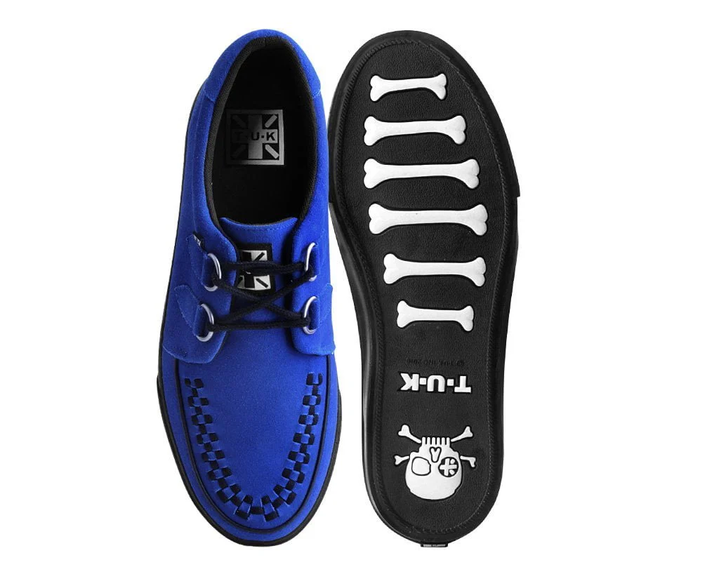 Electric Blue Suede D-Ring Sneaker - Image 4