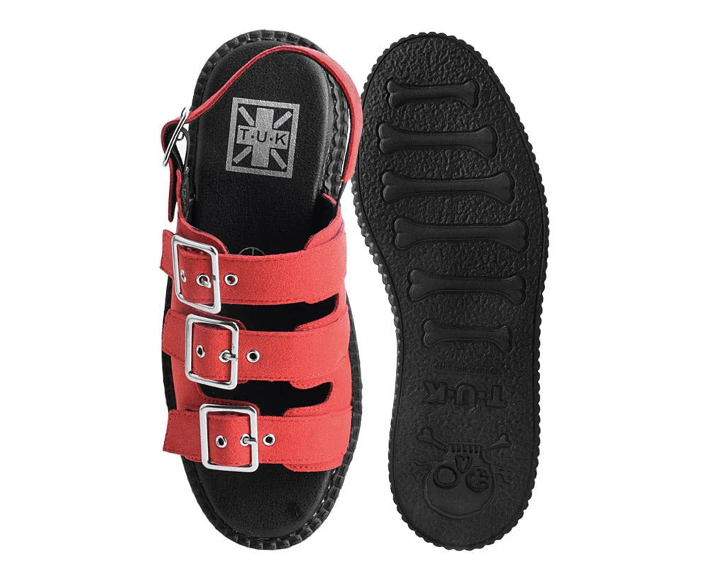 Ginger Faux Suede 3-Buckle Mondo Sandal - Image 4