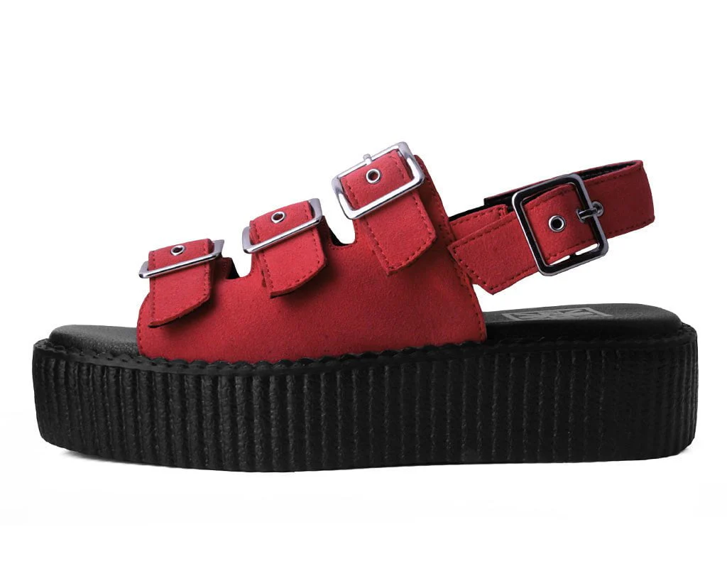 Ginger Faux Suede 3-Buckle Mondo Sandal - Image 5