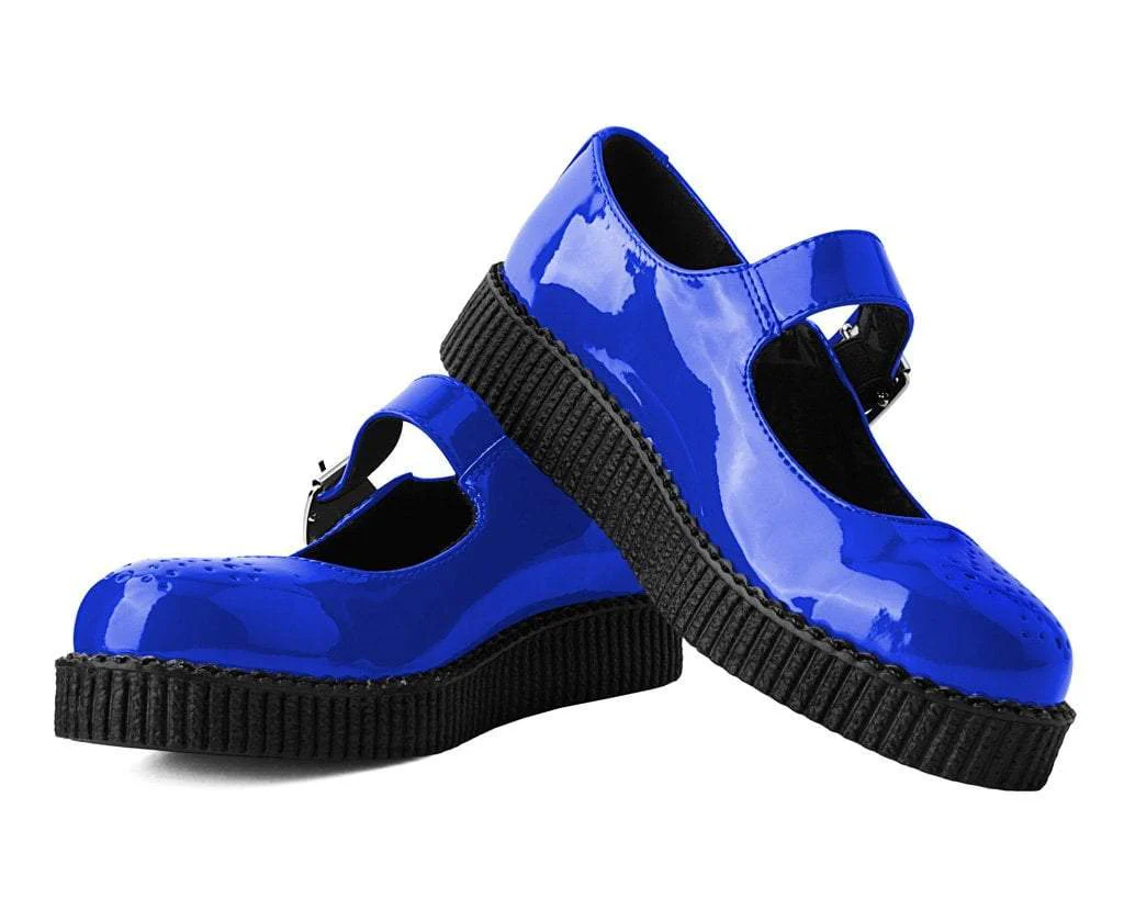 Glossy Blue Patent Mary Jane - Image 3