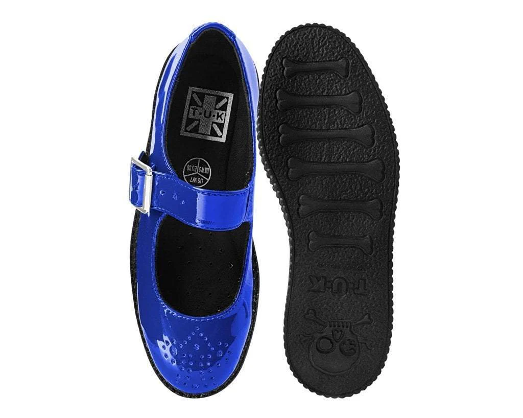 Glossy Blue Patent Mary Jane - Image 4