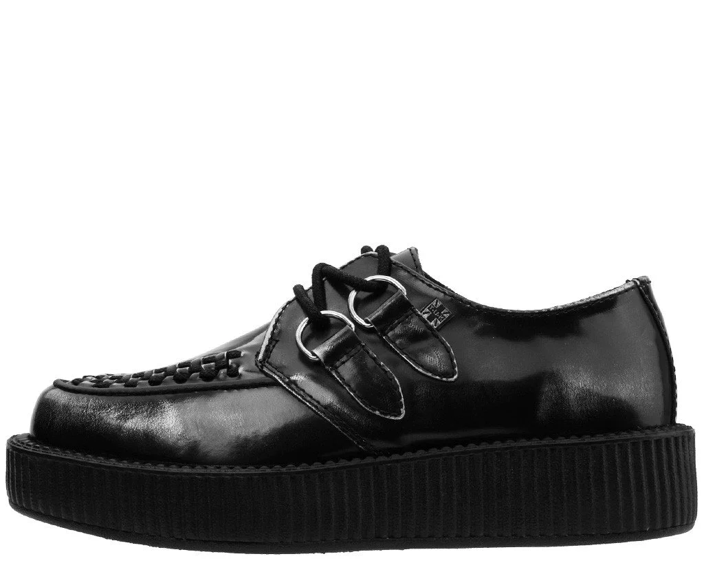 Grey Rub Off Leather Creeper - Image 3