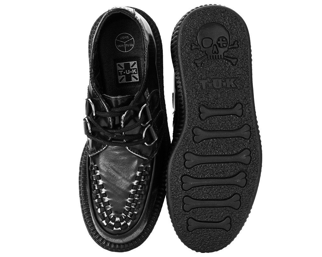 Grey Rub Off Leather Creeper - Image 4