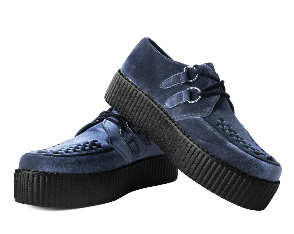 Grey Velvet Interlace Mondo Creeper - Image 3