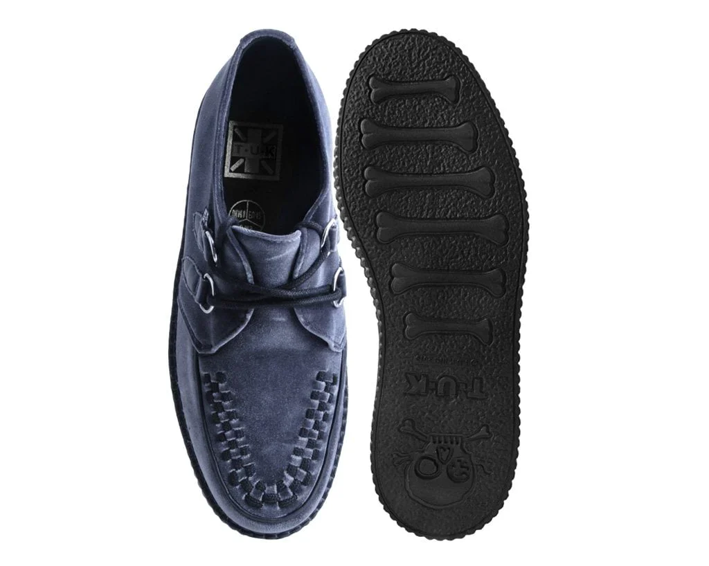 Grey Velvet Interlace Mondo Creeper - Image 4
