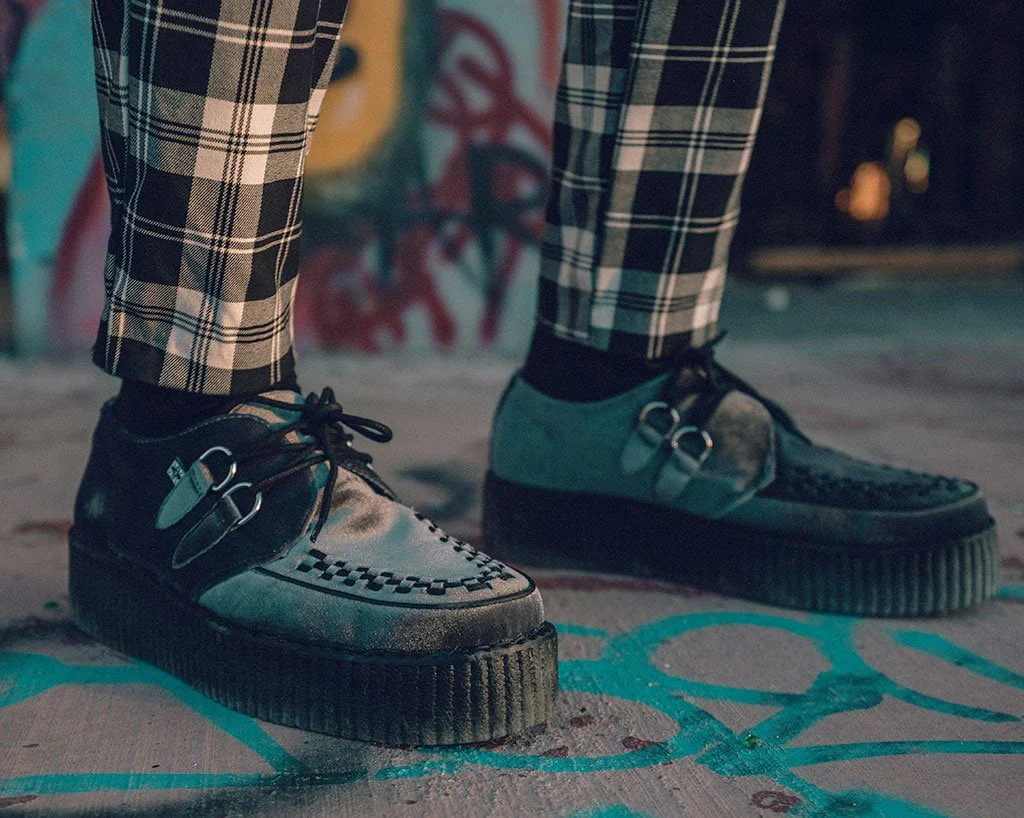 Grey Velvet Interlace Mondo Creeper - Image 7