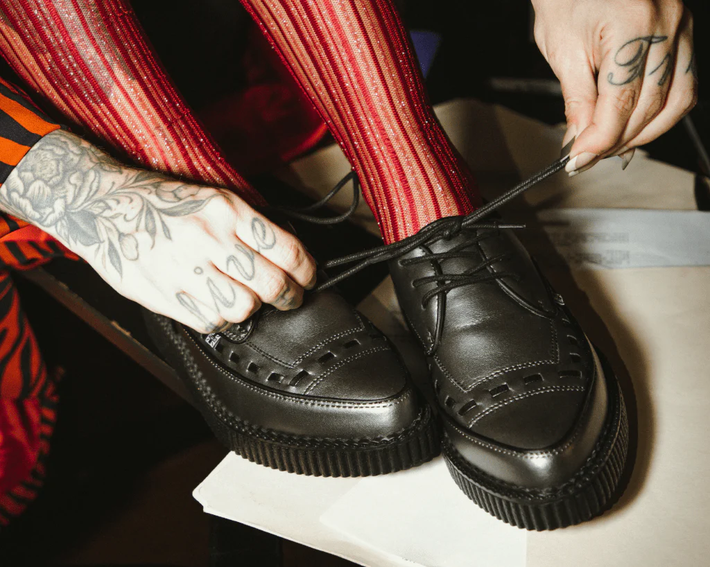 Gunmetal TUKskin™ Lace Up Creeper - Image 8