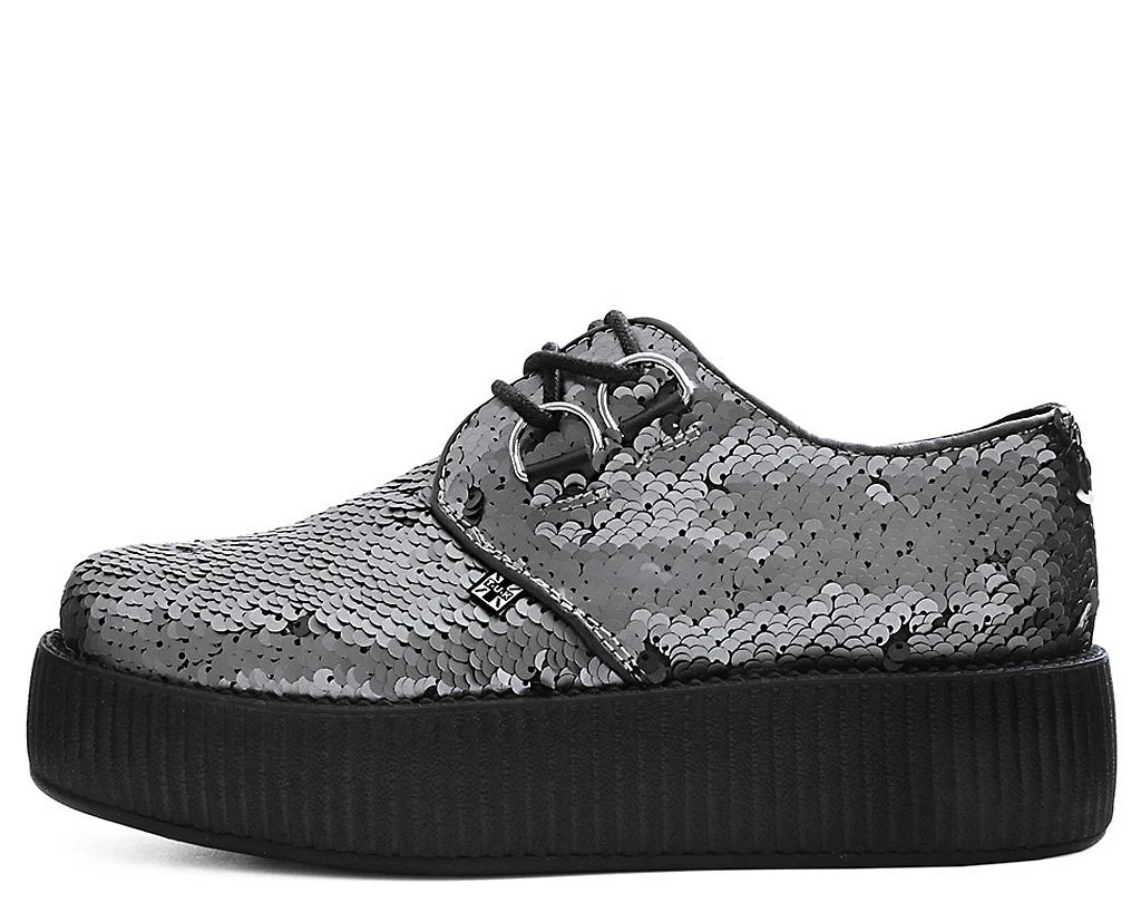 Gunmetal Two-Way Sequin Viva Mondo Creeper - Image 4