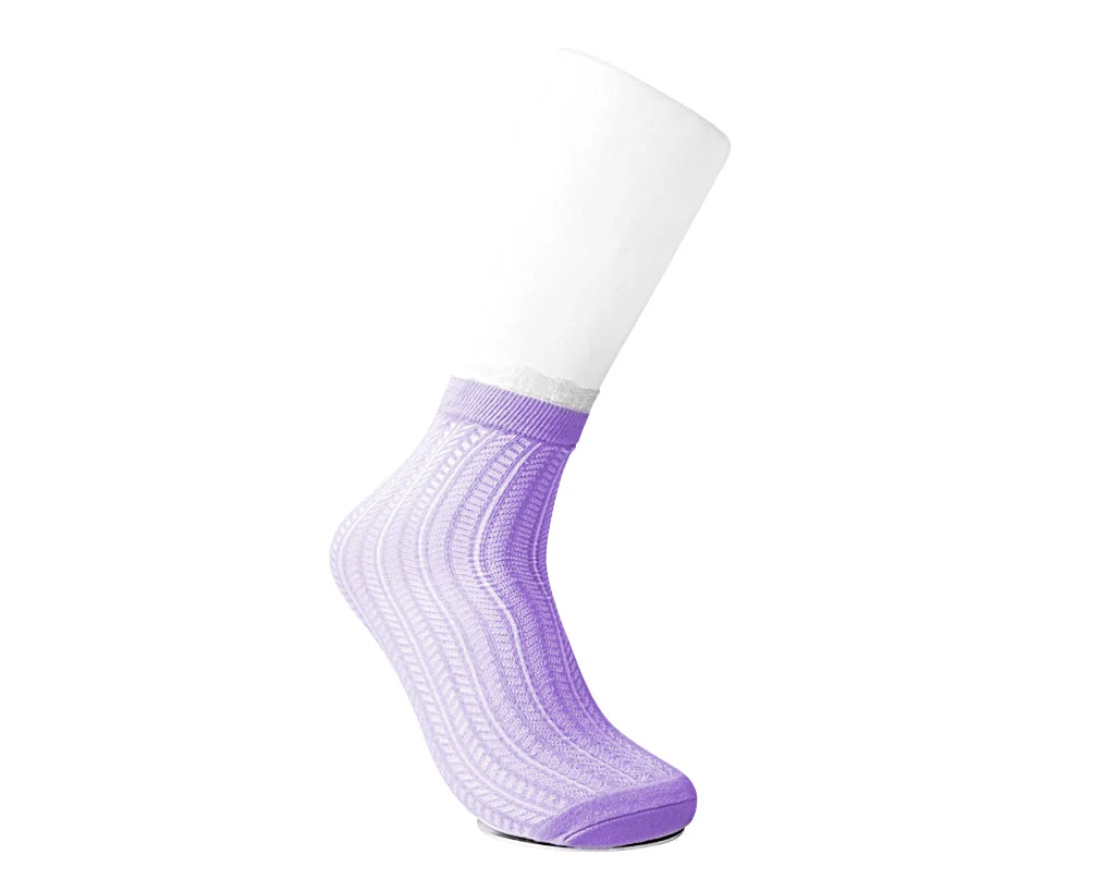Lavender Mesh Sock - Image 3