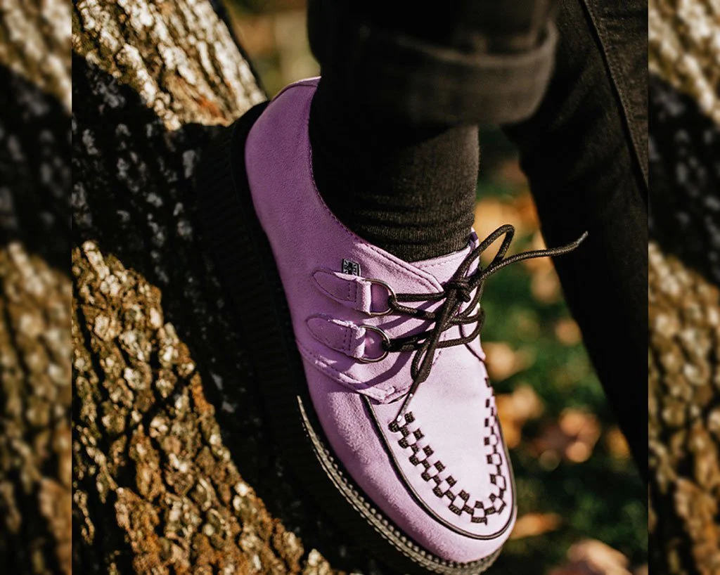 Lavender Faux Suede Viva Mondo Creeper - Image 2