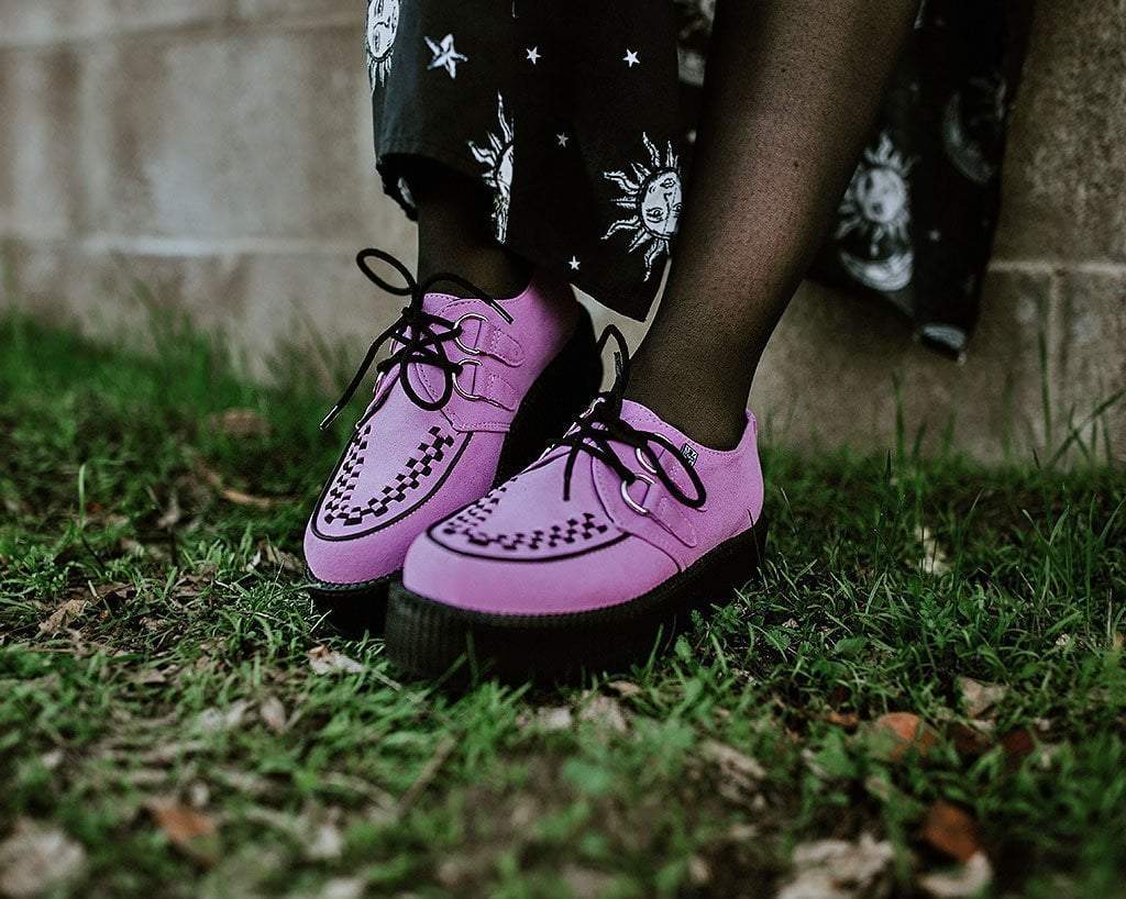 Lavender Faux Suede Viva Mondo Creeper - Image 5