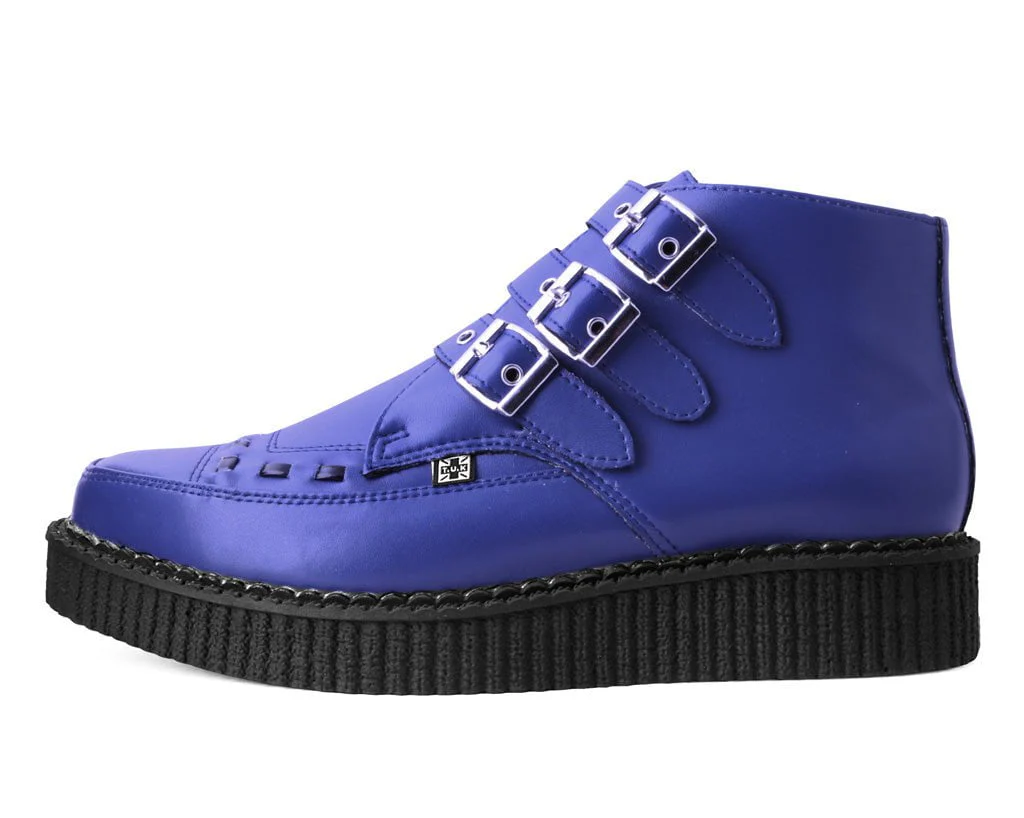 Lazuli Blue TUKskin™ 3-Buckle Pointed Creeper Boot - Image 5